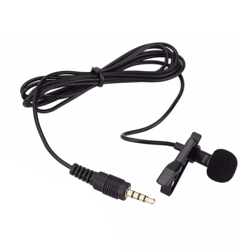 

Mini Lavalier Mic Tie Clip Microphones Smart Phone Recording PC Clip-on Lapel Support Speaking Singing Speech High Sensitivity