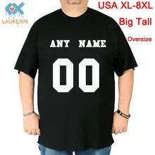 

YOUR NAME AND NUMBER Men T-shirt Summer Shorts Tops Personalized Custom Printed Cotton Tee Shirt Plus Size S-3XL High Quality