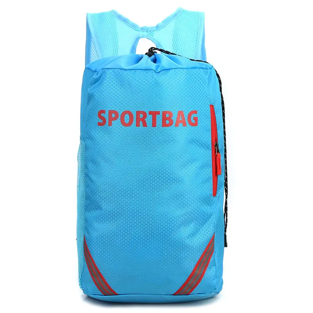 

TEAMOOK Waterproof Sport Backpack Drawstring Gym Bag Women Lightweight Outdoor Luggage For Fitness Travel Bags Men Students