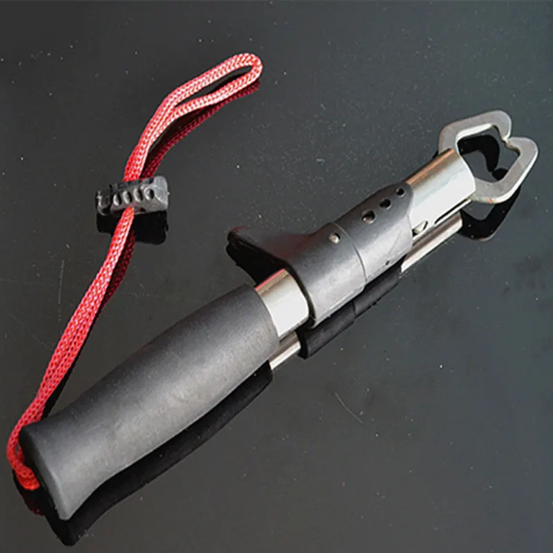 

Control Fish Clamp Device Lures Stainless Steel Fishing Lip Grip Holder Grabber Pliers With Weight Scale Ruler Tool Tackle