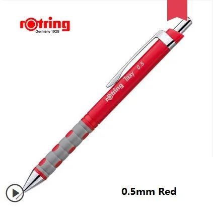 Механический карандаш Rotring 0,7 мм/0,5 мм/1,0 мм/0,35 мм Tikky цветной держатель ручки автоматический карандаш ручка для рисования - Цвет: 0.5mm  Red