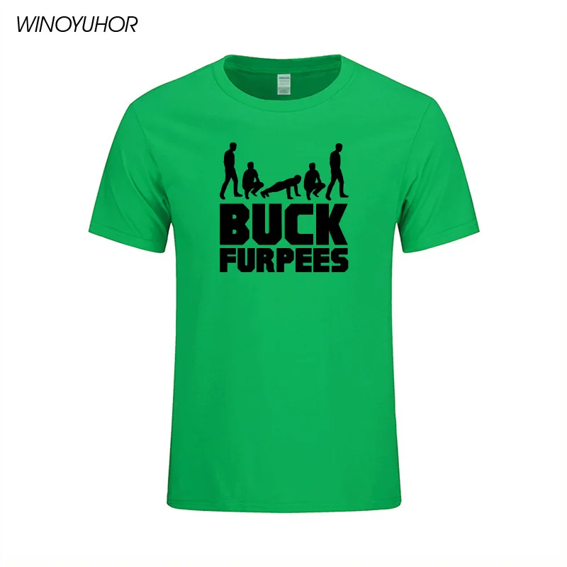 Футболка с принтом Buck Furpees Burpees для мужчин летняя новая мода хлопок футболка для фитнеса топы футболки Camisetas Masculina