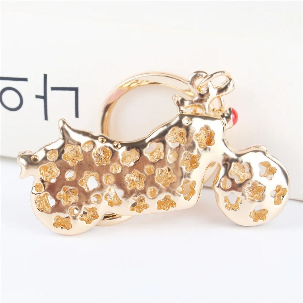 Брелок для ключей с кристаллами в виде мотоцикла или велосипеда|Брелоки| |