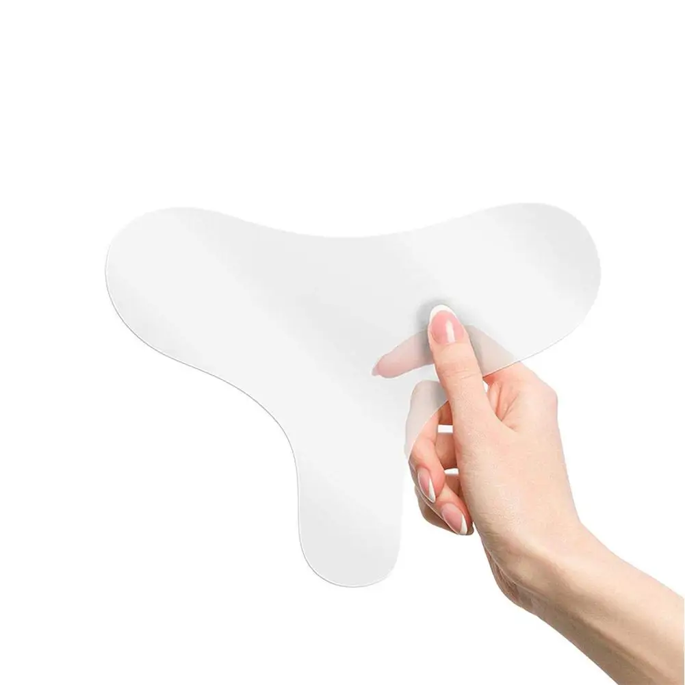 1pcs Reusable T Type Chest Pad Anti Wrinkle Tighten Nutrition Silicon Transparent Mask Eliminating Preventing Chest Patches
