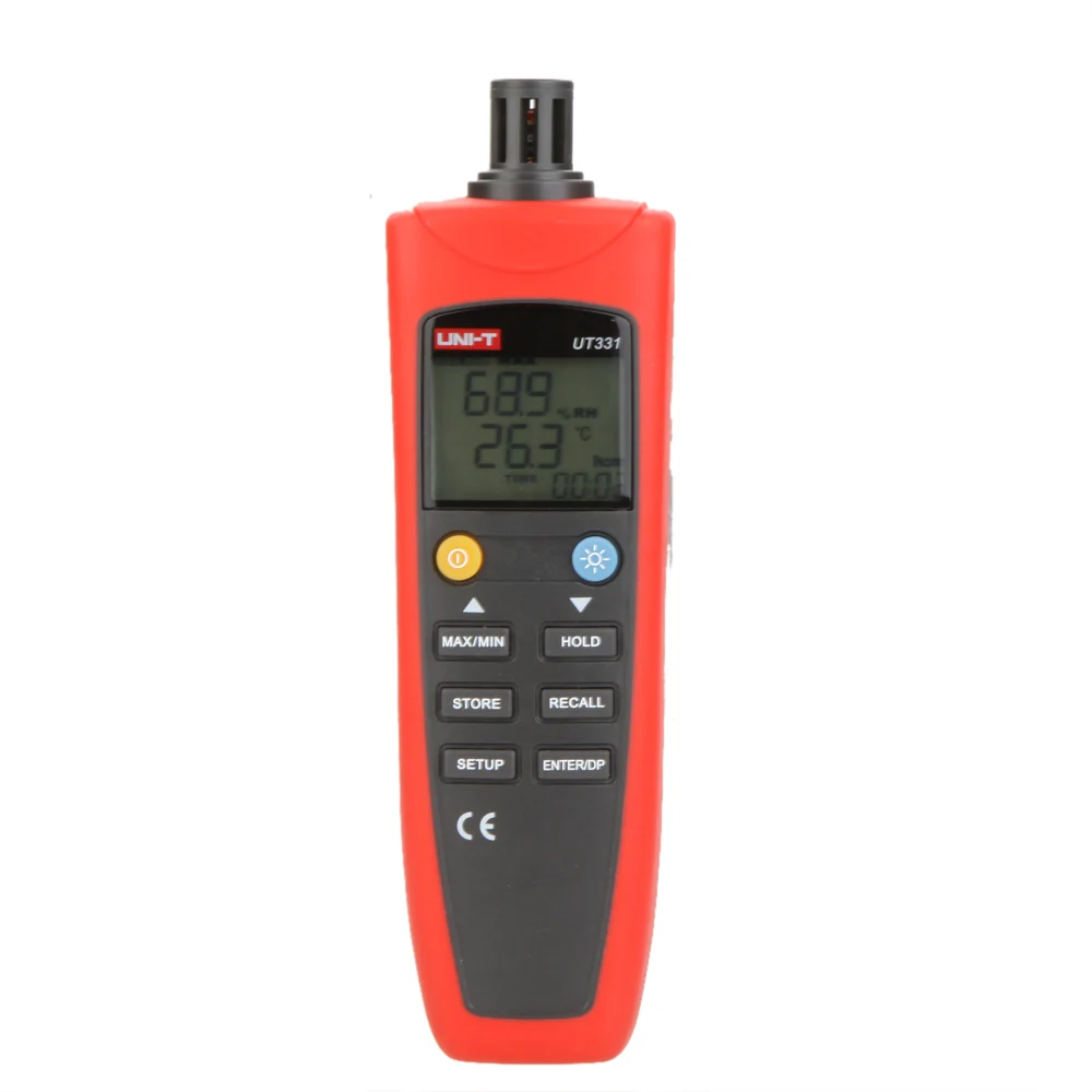

UNI-T UT331 Digital Thermo-Hygrometer Temperature Humidity Unit Selection USB Interface Humidity Moisture Meter Tester Backlight