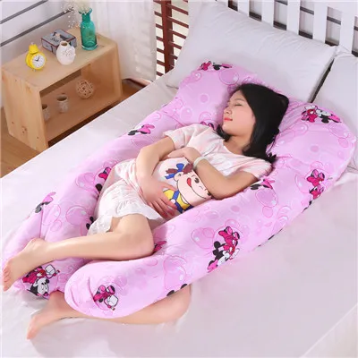 Удобные u-образные подушки для беременных, 110*60 см, пояс для беременных, съемные подушечки для всего тела, боковые спальные подушки для беременных - Цвет: 10
