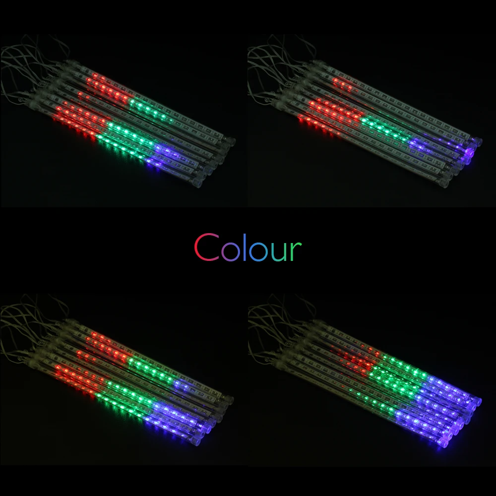 LED Meteor Shower Rain Tubes 30cm 8 Tube Christmas String Light Waterproof Home Garden Party Wedding Decoration EU/US Plug LED Meteor Shower Rain Tubes 30cm 8 Tube Christmas String Light Waterproof Home Garden Party Wedding Decoration EU/US Plug