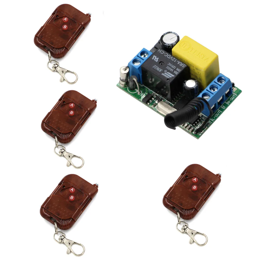 AC 220V Wireless Remote Control Switch Stairway Lamp Light LED Bulb