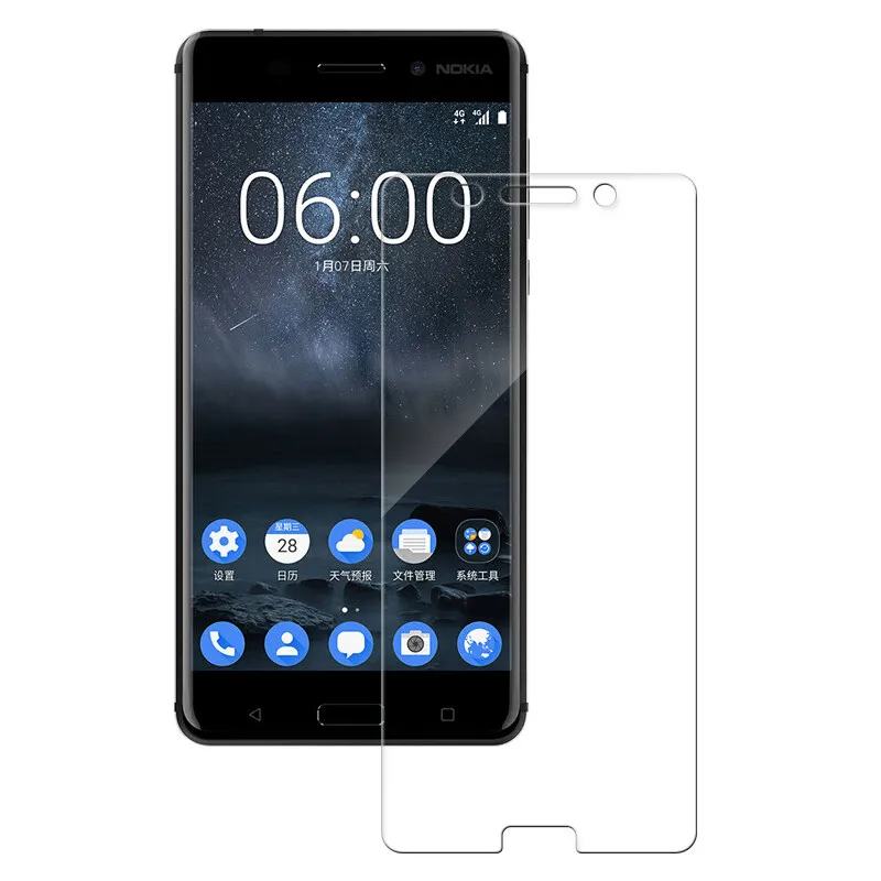 Комплект из 2 предметов 0 3 мм 3D Экран протектор Закаленное Стекло пленка для NOKIA