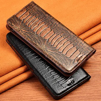 

Top Genuine Cow Leather Magnetic Case For Samsung Galaxy A3 A5 A7 2016 2017 2018 Stand Flip Retro Phone Case Cover