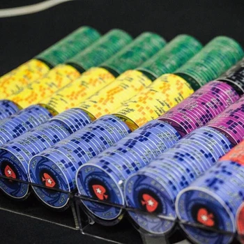 

60PCS No-denomination EPT Poker Chips Set Blank Poker Chip Casino Token