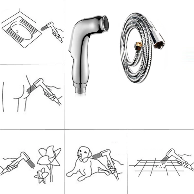 Wetips Ducha Higienica ручной душ портативный биде опрыскиватель для биде Shattaf опрыскиватель гигиена Туалет Douchette спрей для туалета душ - Цвет: A3