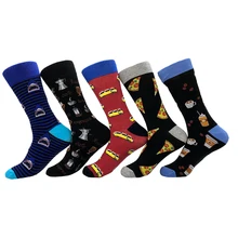 Носки для игры в футбол с изображением пиццы Бультерьера кофе регби Короткие хлопковые мужские носки с забавным Китом женские зимние мужские унисекс счастливые носки для женщин