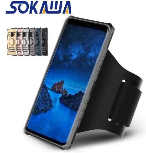 For Samsung Galaxy Note9 Note 9 Armband Case Running Sport Wrist Bag Holder Rotating Protective Hard Shell Cover | Мобильные