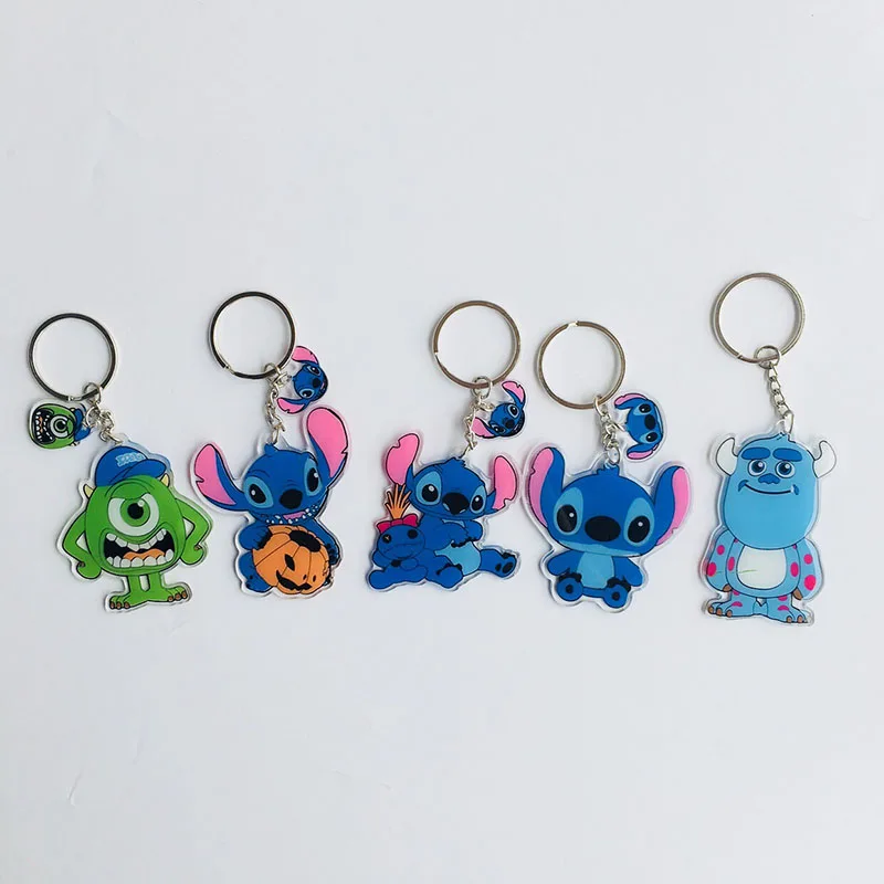 

IVYYE 1PCS Stitch Sulley Anime Acrylic Key Chains Cartoon Keyring Car Keychain Pendant Toys Keyholder Unisex Gift NEW