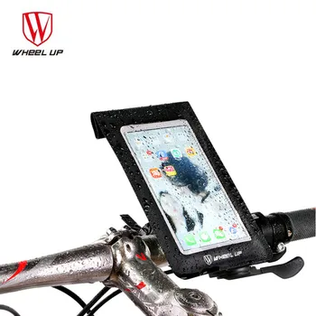 

WHEEL UP Bicycle Bag Touchscreen MTB Bike Handlebar Bags Holder Pannier Waterproof TPU Cycle 6.0 inch Phone Case Pouch
