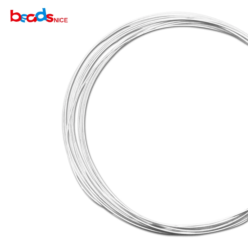 

Beadsnice Solid 925 Sterling Silver Wire of DIY Jewelry Silver Findings 0.3-1mm(20-28ga) DIY Handmade Accessories ID26885