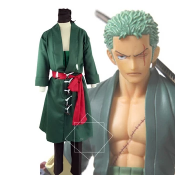 

anime One Piece Roronoa Zoro Cosplay Costume adult costume custom made halloween costume