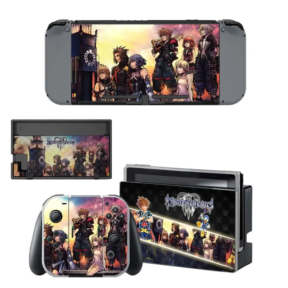 Kingdom Hearts rend переключатель кожи vinilo rendydoswitch наклейки совместимы с Nintendo Switch консоли и джойстиков Joy-Con - Цвет: YSNS1835