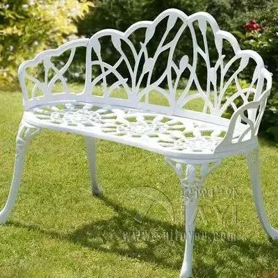 garden chair wedding seater cast aluminum luxury durable garden chair outdoor furniture bench white black garden chair wedding seater cast aluminum luxury durable garden chair outdoor furniture bench white black