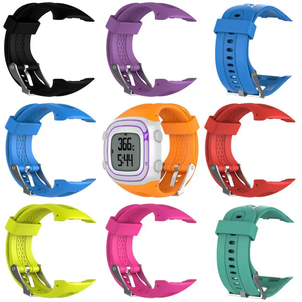 Watchbandfor Garmin Forerunner 10 15 GPS Running Small / Large With Tools Watch Quick Release Silicone Easy Fit Wrist Band Strap