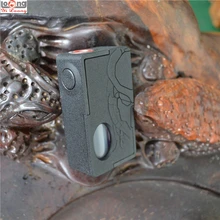 Original Yiloong depredador 3D impreso squonk caja mod 18650 batería 26650 Squonker BF caja Mod 10ml botón alimentación RDA vape de vapor