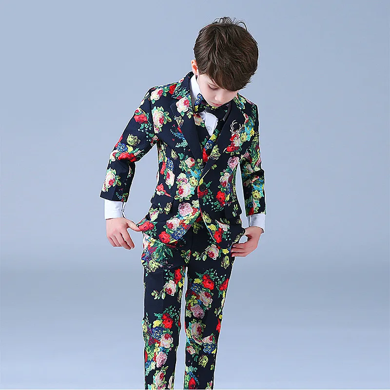 7 предметов, костюмы с блейзером для мальчиков на свадьбу, Детский костюм: пиджак+ жилет+ штаны Enfant Garcon, детский деловой блейзер