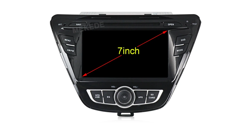 Top MEKEDE Android 8.1 Car GPS Multimedia Navi Stereo Player For HYUNDAI  ELANTRA 2014 with Quad-core support Bluetooth wifi 4