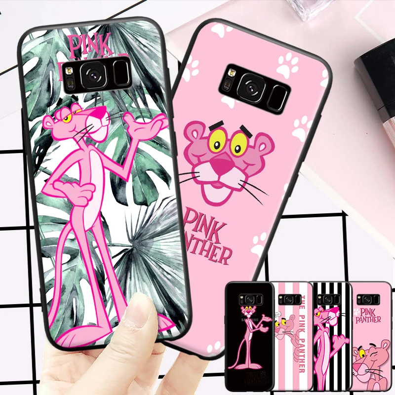 

Attractive Kute Pink Panther Pattern For Samsung Galaxy S6 S7 Edge S8 S9 Plus Note 3 4 5 8 9 Hard Phone Case