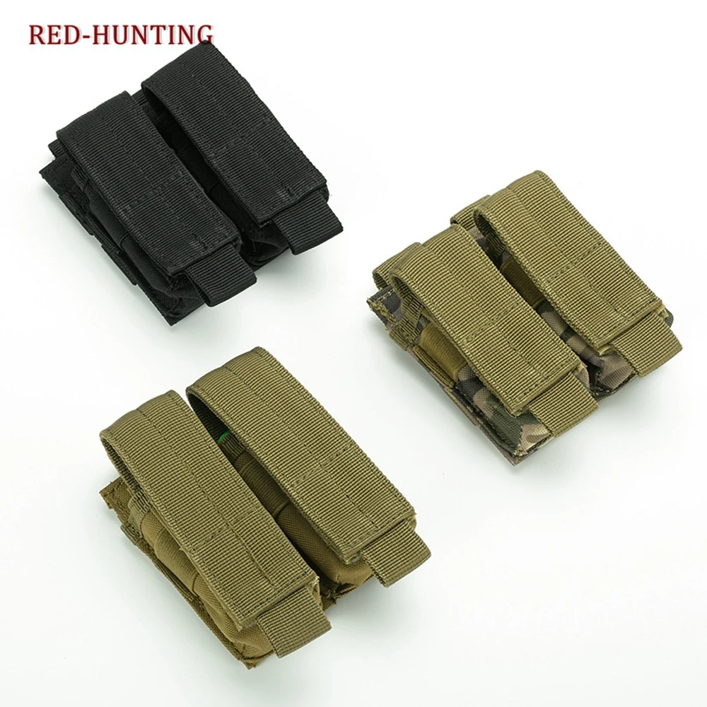 

Double Rifle Mag Magazine Flap Pouch Hunting Bag Black mud cp