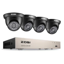 ZOSI HD-TVI 720P DVR 8 Channel CCTV System Video Surveillance DVR KIT with 4PCS 1280TVL 720P Home Security 8ch Camera System