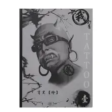 Новинка тату принадлежности Справочная книга фото Инструкция Лист флэш-арт Дракон Русалка дьявол узор