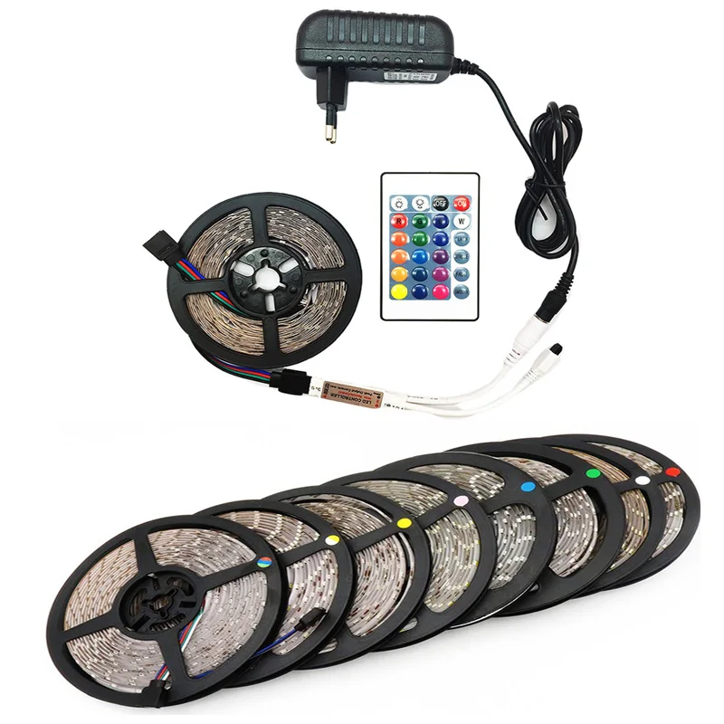 5 метров 300 светодиодов не Водонепроницаемая RGB Светодиодная лента 2835 DC12V 60