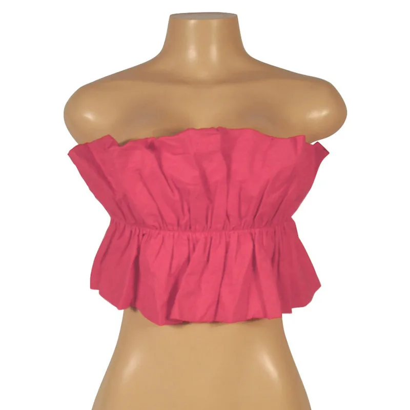 Forefair Off Shoulder Crop Top Summer Sexy Backless  (15)