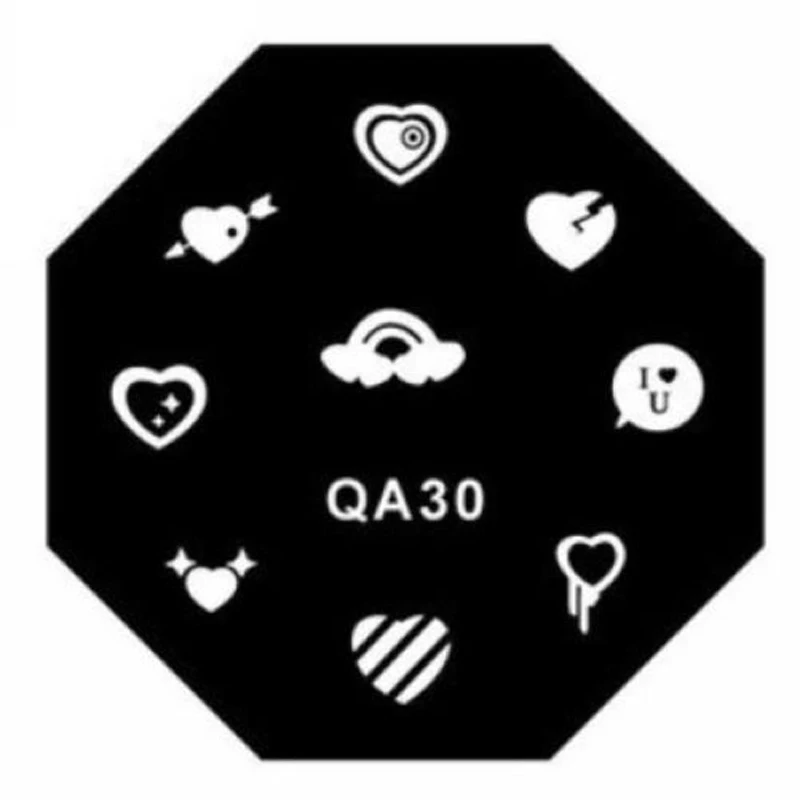 2020 Серия QA of new ocспутывающийся маникюрный штамп изображение пластина может быть
