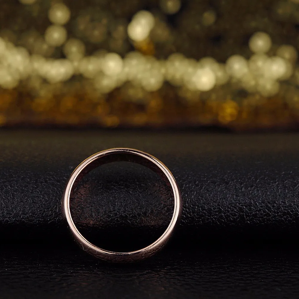 Новинка, распродажа, фирменные кольца для женщин, розовое золото, классическое кольцо, простой стиль, кольцо, высокое качество# RG90696Rose