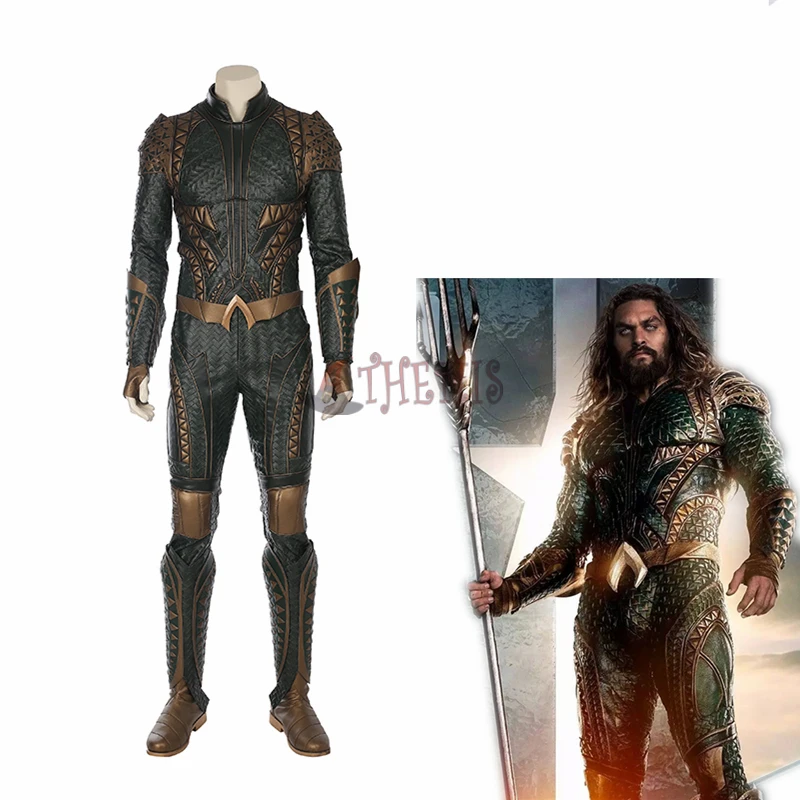Athemis Movie Justice League Косплей Aquaman костюмы высокого качества на заказ|cosplay costume|league