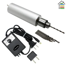 3-12V Adjustable Speed Aluminum Electric Hand Drill DIY PCB JTO Chuck Twist Bits for Woodworking Hobby Tool