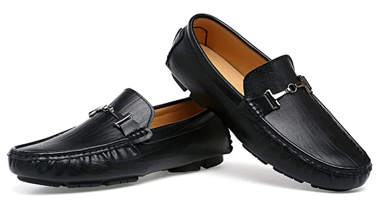 Jkpudun большой размер 38-48 Для мужчин Повседневная кожаная обувь Лоферы для женщин Роскошные Для мужчин S Мокасины Chaussures Мужская дышащая официальная обувь для вождения