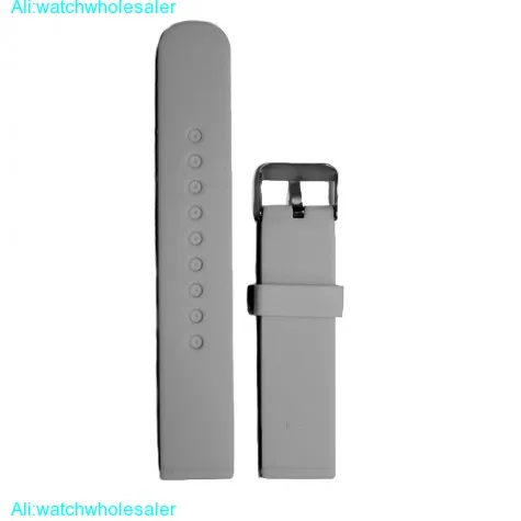 20mm  Fun Grey Color Silicone Jelly Rubber Unisex Watch Band Straps WB1053I20JB