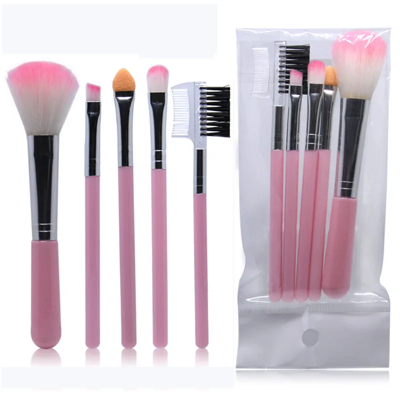 

5Pcs/Lot Eye Shadow Foundation Eyebrow Eyeliner Eyelash Lip Brush Makeup Brushes Cosmetic Tool Make Up Eye Brush Set 22g
