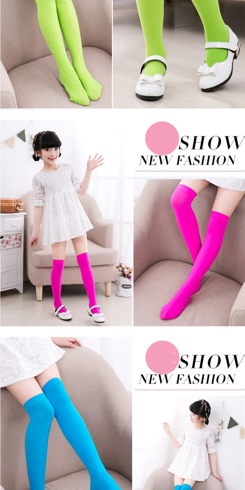 儿童袜子_六一儿童袜子-女童长筒袜-过膝宝宝-白色韩版---阿里巴巴_08