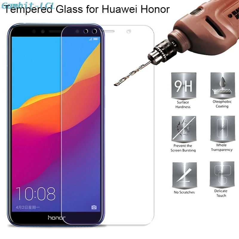 Закаленное стекло 2.5D 9H для Huawei Honor 7A 7C Pro русская версия Взрывозащищенная защитная