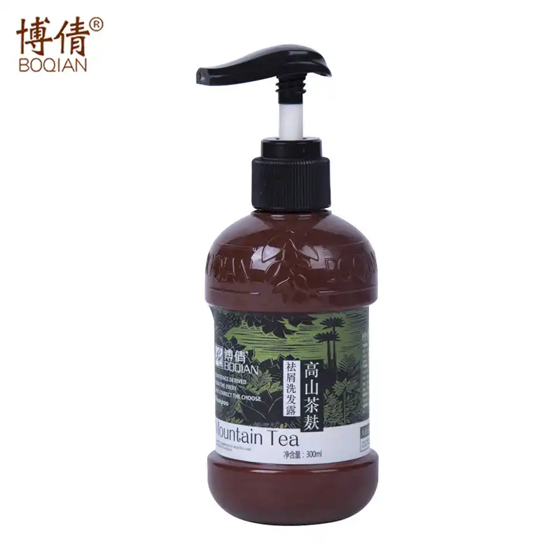 Boqian 300ml Natural Tea Seed Cake Meal Shampoo Professional Anti