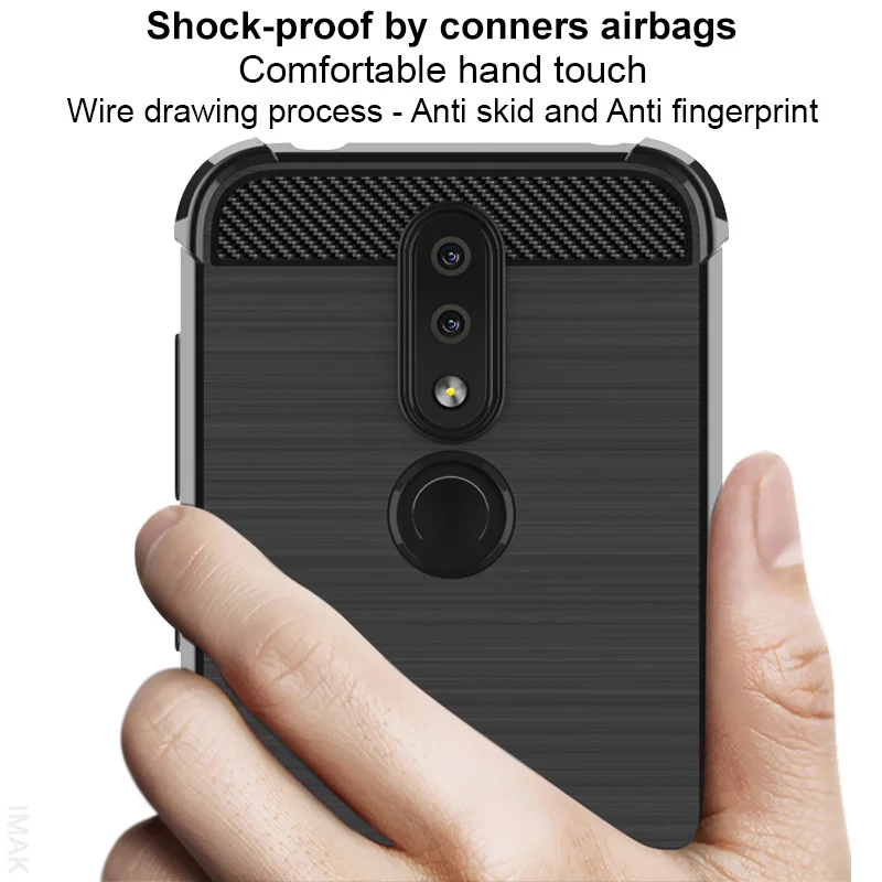 Для Nokia 4 2 чехол Чехол IMAK установлены Чехлы Высокое качество Мягкий ТПУ задняя