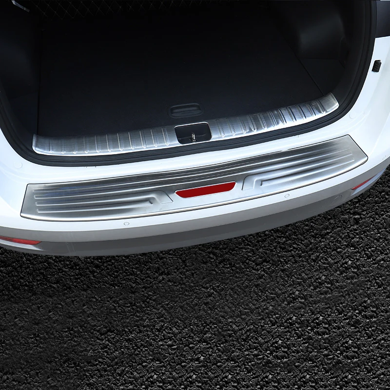 

Lsrtw2017 Stainless Steel Car Trunk Rear Guard Board Rear Sill for Hyundai Tucson 2019