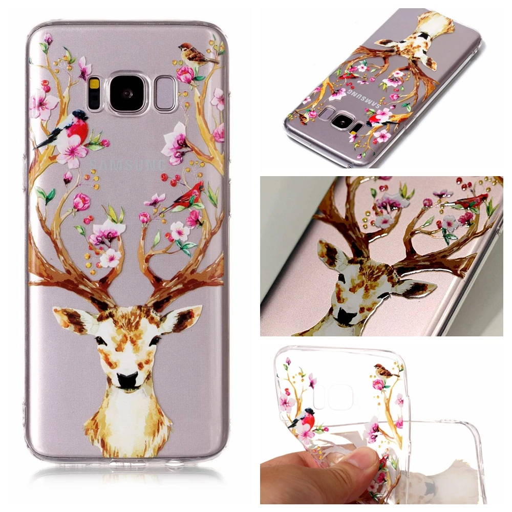 

Clear Case For Samsung Galaxy S7 Edge S8 Plus Note8 A3 A5 J3 J5 J7 Transparent Soft TPU For Sumsung S7 S8 Colorful Phone Case