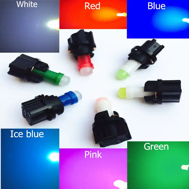 10pcs Car Interior Led Dashboard Light Bulb T5 27 74 85 18 Cob Led Auto Instrument Cluster Lamp With Holder Socket Signal Lamp Aliexpress