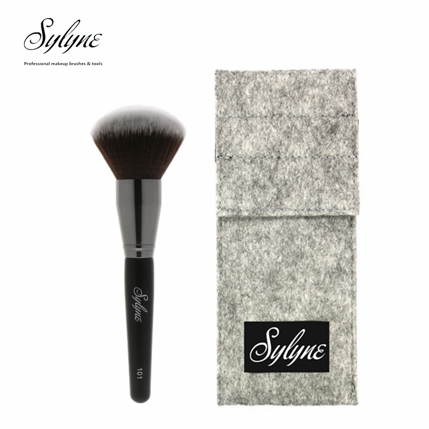 

Sylyne Jumbo Powder Brush #101 Professional Makeup Brushes Holder Face & Body Cheek Blending Make Up Contour Brush.