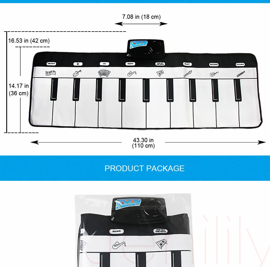 Электронная клавиатура музыкальные инструменты коврик для детей Детские музыкальные игрушки игровой коврик Детские развивающие игрушки для девочек Подарки